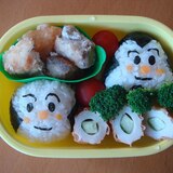 キャラ弁　おむすび＆こむすびまん